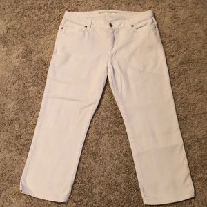 Michael Kors White Jean Capri Pants